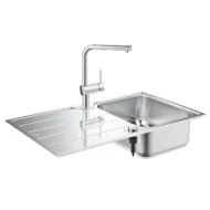 grohe k500 keukenspoelbak opbouw rvs gesatineerd 31573sd1 excenter 1