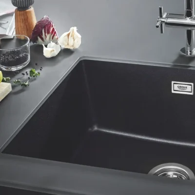 grohe k700u keukenspoelbak composiet opbouw onderbouw graniet zwart 31655ap0 4