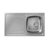 hansgrohe s21 keukenspoelbak opbouw rvs geborsteld 43372800 1
