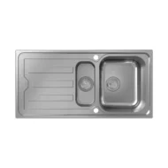 hansgrohe s44 keukenspoelbak opbouw rvs geborsteld 43366800 1