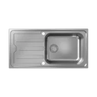 hansgrohe s44 keukenspoelbak opbouw rvs geborsteld 43367800 1