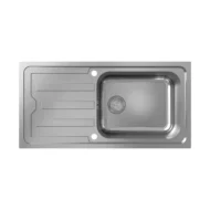hansgrohe s44 keukenspoelbak opbouw vlakbouw rvs geborsteld 43371800 1