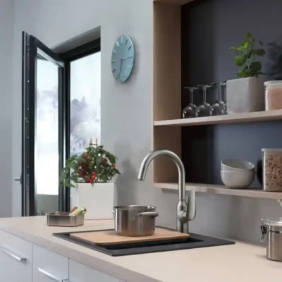 hansgrohe s51 keukenspoelbak graniet opbouw grafiet zwart 43312170 2