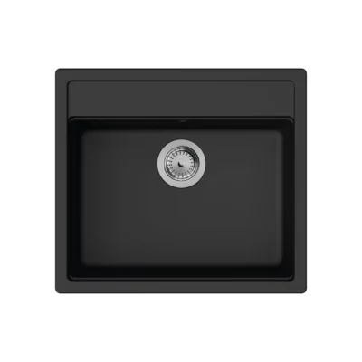 hansgrohe s52 keukenspoelbak graniet opbouw grafiet zwart 43359170 excenter 2