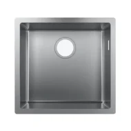 hansgrohe s71 keukenspoelbak onderbouw rvs geborsteld 43425800 1