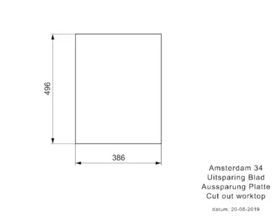 reginox amsterdam 34 pure white r33579 enkele keukenspoelbak graniet opbouw 3