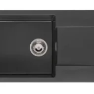 reginox amsterdam 43 black silvery r33463 enkele keukenspoelbak graniet opbouw 1