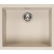 reginox amsterdam 50 x 40 caffe silvery r30868 enkele keukenspoelbak graniet onderbouw of opbouw 1