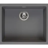 reginox amsterdam 50 x 40 grey silvery r30851 enkele keukenspoelbak graniet onderbouw of opbouw 1
