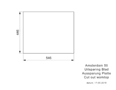 reginox amsterdam 50 x 40 pure white r30837 enkele keukenspoelbak graniet onderbouw of opbouw 3