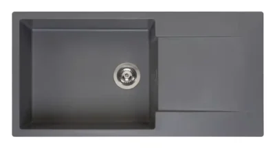 reginox amsterdam 540 grey silvery r30813 enkele keukenspoelbak graniet opbouw 1