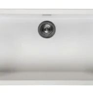 reginox amsterdam 72 x 40 pure white r30875 enkele keukenspoelbak graniet onderbouw of opbouw 1
