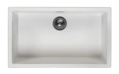 reginox amsterdam 72 x 40 pure white r30875 enkele keukenspoelbak graniet onderbouw of opbouw 1
