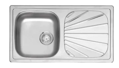 reginox beta 10 bap okg r16756 enkele keukenspoelbak rvs omkeerbaar opbouw 1