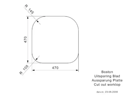 reginox boston kg cc r23563 enkele keukenspoelbak rvs vlakbouw of opbouw 3