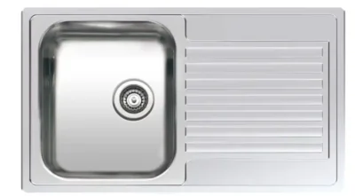 reginox centurio 10 okg r19542 enkele keukenspoelbak rvs omkeerbaar vlakbouw of opbouw 1