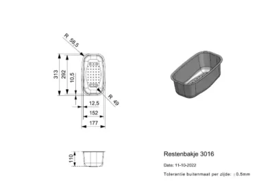 reginox centurio inzetbak rvs rvs gepolijst r01097 2