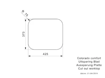 reginox colorado okg comfort r24317 comfort enkele keukenspoelbak rvs opbouw 3