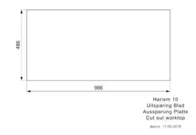 reginox harlem 10 grey silvery r31261 enkele keukenspoelbak graniet opbouw 3