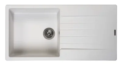 reginox harlem 10 pure white r31247 enkele keukenspoelbak graniet opbouw 1