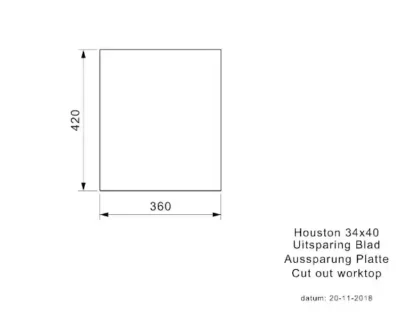 reginox houston 34 x 40 r32862 enkele keukenspoelbak rvs onderbouw vlakbouw opbouw 4