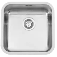 reginox ib 4040 okg 40 x 40 r32015 enkele keukenspoelbak rvs onderbouw vlakbouw opbouw 1