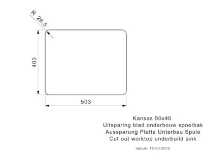 reginox kansas 50 x 40 okg r19054 enkele keukenspoelbak onderbouw vlakbouw opbouw 4