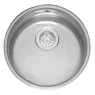 reginox l18 370 okg r14349 keukenspoelbak rond rvs 37 cm onderbouw vlakbouw opbouw 1