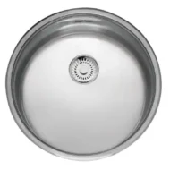 reginox l18 390 okg comfort r26076 keukenspoelbak rond rvs 39 cm onderbouw vlakbouw opbouw 1