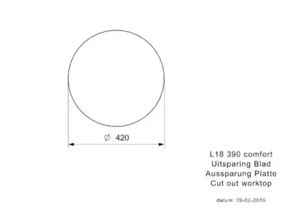 reginox l18 390 okg comfort r26076 keukenspoelbak rond rvs 39 cm onderbouw vlakbouw opbouw 6