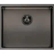 reginox miami 50 x 40 r30721 enkele keukenspoelbak gun metal opbouw vlakbouw onderbouw 1
