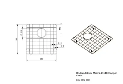 reginox miami bodemrooster rvs copper r30646 2