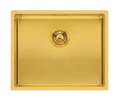 reginox miami gold 50 x 40 r30745 enkele keukenspoelbak goud opbouw vlakbouw onderbouw 1