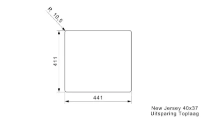 reginox new jersey 40 x 37 r32985 keukenspoelbak rvs onderbouw vlakbouw opbouw 5