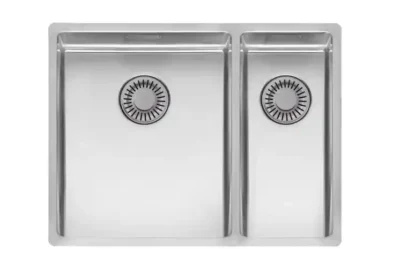 reginox new york 34 x 40 + 18 x 40 okgd comfort r27806 enkele keukenspoelbak rvs onderbouw vlakbouw opbouw 1