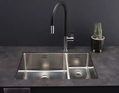 reginox new york 34 x 40 + 18 x 40 okgd comfort r27806 enkele keukenspoelbak rvs onderbouw vlakbouw opbouw 2