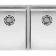 reginox new york 34 x 40 + 34 x 40 okgd r28223 dubbele keukenspoelbak rvs onderbouw vlakbouw opbouw 1