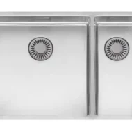 reginox new york 40 x 40 + 18 x 40 okgd comfort r27813 anderhalve keukenspoelbak links rvs onderbouw vlakbouw opbouw 1