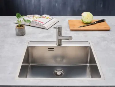 reginox new york 50 x 40 tapwing okg comfort r34774 enkele keukenspoelbak rvs onderbouw vlakbouw opbouw 2