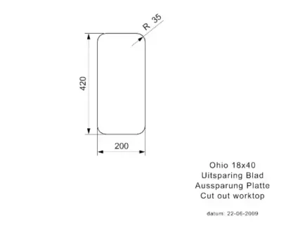 reginox ohio 18 x 40 okg r17579 enkele keukenspoelbak rvs onderbouw vlakbouw opbouw 5