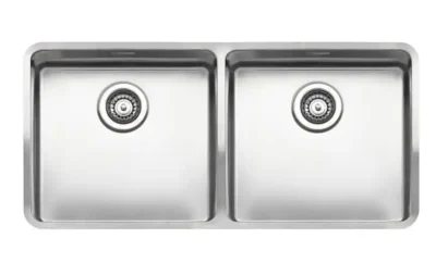 reginox ohio 40 x 40 + 40 x 40 okgd r16596 dubbele keukenspoelbak rvs onderbouw vlakbouw opbouw 1