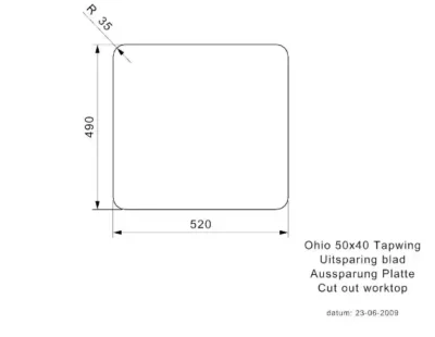 reginox ohio 50 x 40 tapwing okg r15698 enkele keukenspoelbak rvs onderbouw vlakbouw opbouw 6