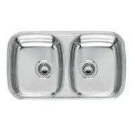 reginox princess 80 (l) kgokg dubbele keukenspoelbak rvs gepolijst opbouw onderbouw vlakbouw 1