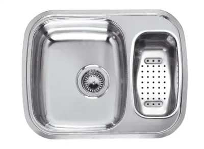 reginox queen 60 kgokg r16633 anderhalve keukenspoelbak rvs inclusief restenbak omkeerbaar vlakbouw of opbouw 1