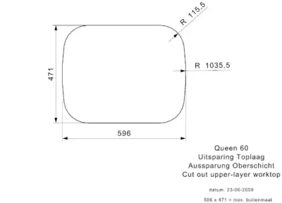 reginox queen 60 kgokg r16633 anderhalve keukenspoelbak rvs inclusief restenbak omkeerbaar vlakbouw of opbouw 6