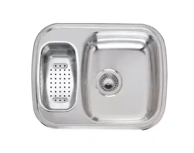 reginox queen 60 kgokg r17074 anderhalve keukenspoelbak rechts rvs inclusief restenbak vlakbouw of opbouw 1