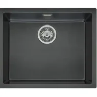 reginox texel 50 x 40 black silvery r34057 enkele keukenspoelbak graniet vlakbouw 1