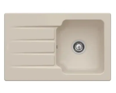 villeroy boch architectura 45 keukenspoelbak keramiek mandel omkeerbaar opbouw 1