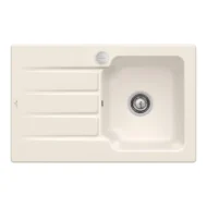 villeroy boch architectura 45 keukenspoelbak keramiek opbouw creme excenter 1