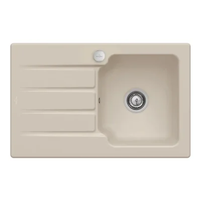 villeroy boch architectura 45 keukenspoelbak keramiek opbouw mandel excenter 1